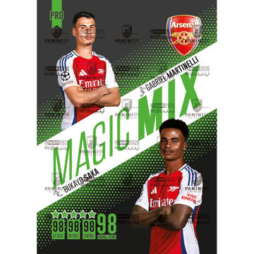 تصویر  کارت گابریل مارتینلی و بوکایو ساکا پنینی 99 سری پرو مجیک میکس 2026