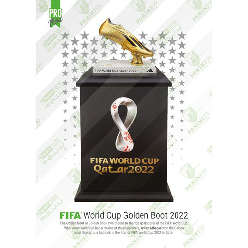 کارت کفش طلای جام جهانی فوتبال 2022 کیلیان امباپه پنینی 99 سری پرومکس آواردز 2026