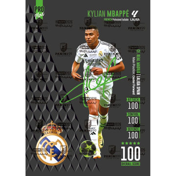 تصویر  کارت کیلیان امباپه پنینی 99 سری پرومکس 100 امضا شده 2026