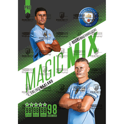 کارت رودری و ارلینگ هالند پنینی 99 سری پرو مجیک میکس 2026